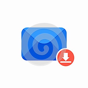 Archieve download email mail icon