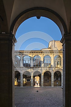 Archiginnasio of Bologna and teatro anatomico photo