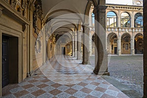 Archiginnasio of Bologna and teatro anatomico photo