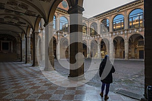 Archiginnasio of Bologna and teatro anatomico photo