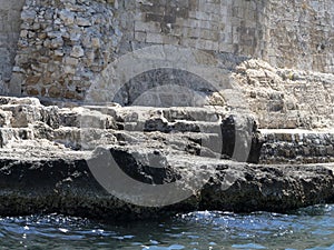 Archimedes pools at ortigia Maniace castle Ortigia used to teach children to swim