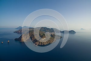 Archipelago of the Aeolian Islands in Sicily