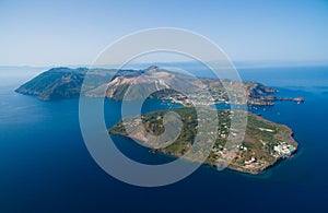 Archipelago of the Aeolian Islands in Sicily photo