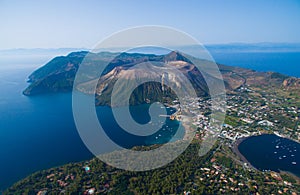 Archipelago of the Aeolian Islands in Sicily photo