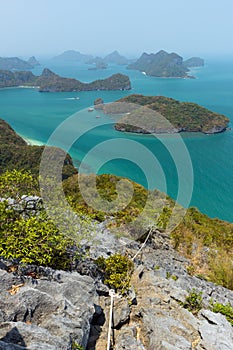 Archipelago at the Angthong National Marine Park in Thailand