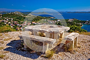 Archipelago of Croatia hill viewpoint