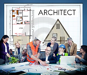 Architect Architecture Design Infrastructure Construction Concept