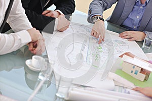 Architect business team on meeting