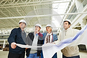 Architect and construction engineers worker photo