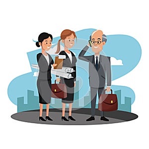 Architect and engineers teamwork