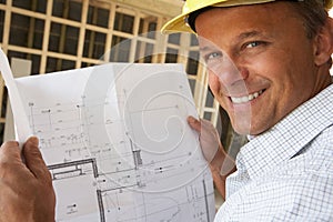 Architect With Plans