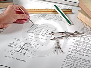 Architect's Workspace, Tools, and Blueprints