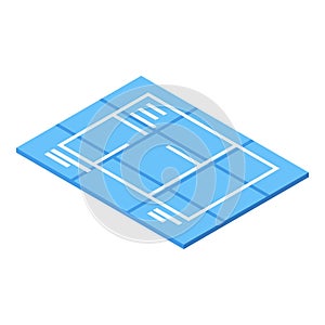 Architect showing blueprint with detailed plan for building construction