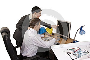 Architect team in office