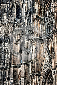 Architectonic detail of Cologne cathedral