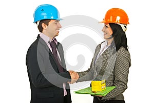 Architects making a deal