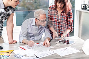 Architects working on plans