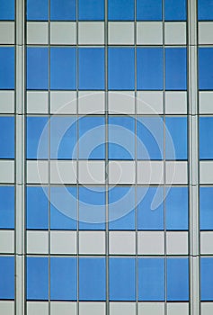 Architectural Abstract With Sky Reflection