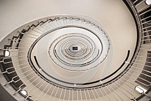 Architectural abstract, a spiral staircase