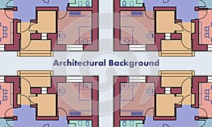 Architectural background. Architectural plans of residential buildings. The drawings of cottages.