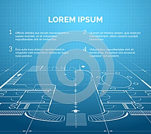 Architectural blueprint background