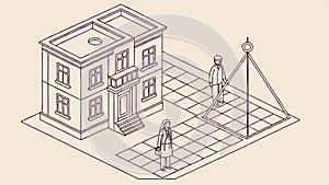 Architectural blueprint drawing, construction plan and design concept vector design Generative AI