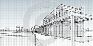 Architectural Blueprint: Modern Building Structure