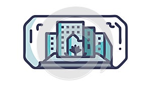 Architectural Building Plan, Urban Development Project, vector design Generative AI