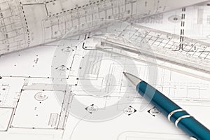 Architectural cad drawing