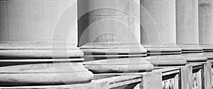 Architectural Columns on a Federal Courthouse