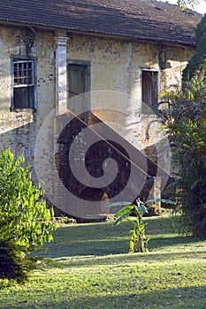 Architectural complex of apparent brick, early 20th century, in Brazil