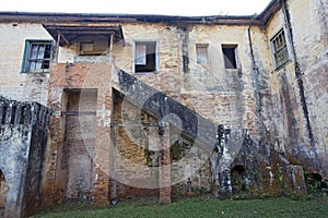 Architectural complex of apparent brick, early 20th century, in Brazil