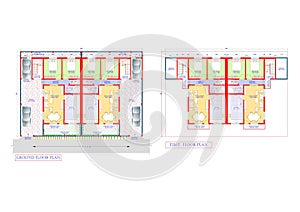 Architectural Design Plan - Duplex 4 Bed Room Flat