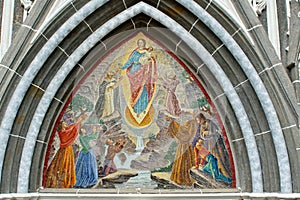 Mosaic on Las Lajas Cathedral photo