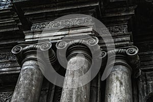 Architectural detail in the Church of El Sagrario, Quito