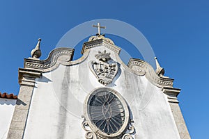 Architectural detail of the Church of Mercy in Esposende, Portugal