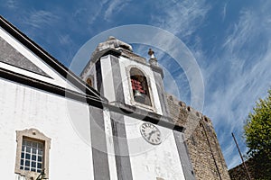 Architectural detail of the Church of St. James in obidos, Portugal