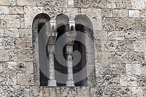 Architectural detail of a church window