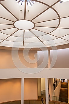 Architectural detail: dome of Pinakothek der Moderne, Munich, Germany