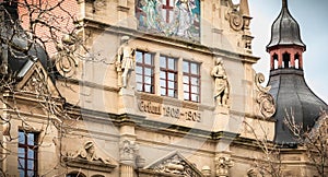 Architectural detail of the educational institution Gertrud Luckner Gewerbeschule