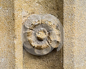 Architectural Detail in Vicars Close in Wells, Somerset