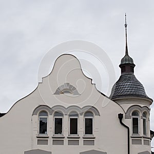 Architectural detail - facade of an Art Nouveau building