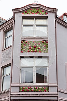 Architectural detail - facade of an Art Nouveau building