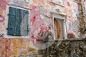 Architectural detail in Gaios village, Paxoi island, Greece