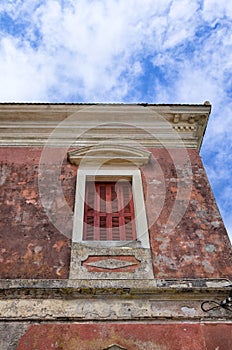 Architectural detail in Gaios village, Paxoi island, Greece