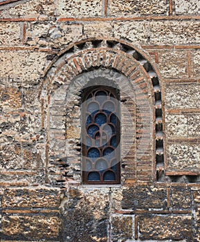 Detail of Historic 11th Century Byzantine Greek Orthodox Church, Athens, Greece