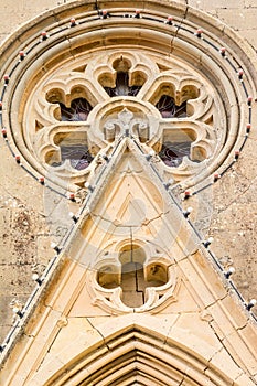 Architectural detail of Lourdes Church