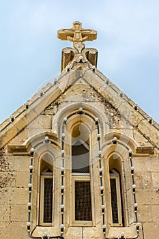 Architectural detail of Lourdes Church