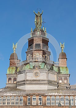 Architectural Detail of the Marguerite-Bourgeoys Museum in Montreal, Quebec