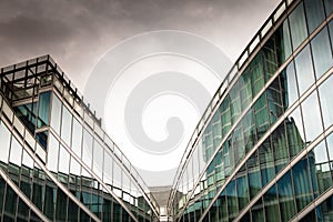 Architectural detail of a modern building